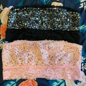 Pink Victoria’s Secret  bandeaus mediums